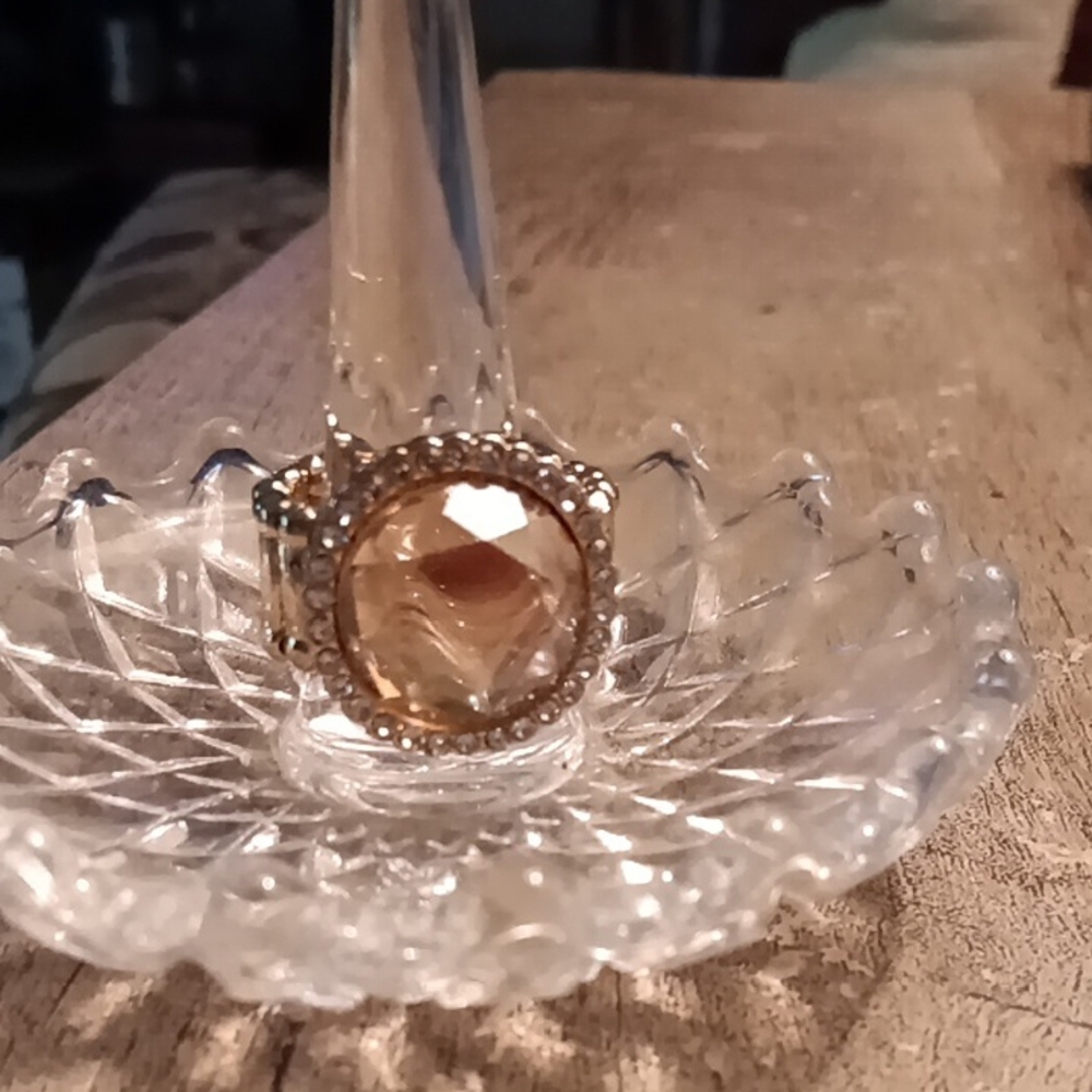 Paparazzi Gold and Amber Ring